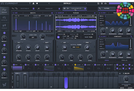 多引擎电子合成器 Minimal Audio Current v1.1.3 Mac-251编曲网