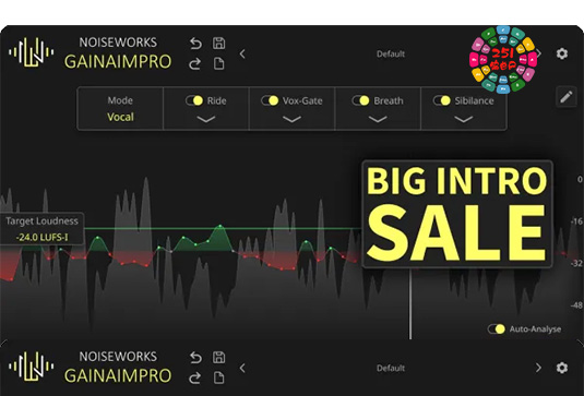 电平增益插件 Noiseworks GainAimPro v1.0.3 TC Win-251编曲网