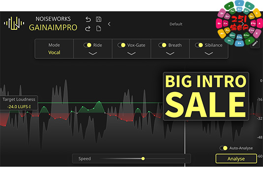 电平增益插件 Noiseworks GainAimPro v1.0.2 TC Win-251编曲网