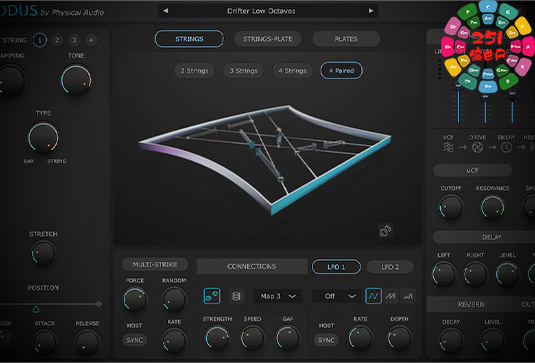 物理建模琴弦合成器 Physical Audio Modus v1.4.0 Win-251编曲网
