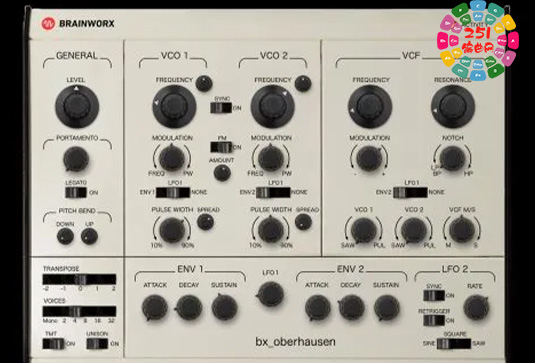 模拟合成器 Plugin Alliance bx_oberhausen v1.6.1 TCD Win-251编曲网