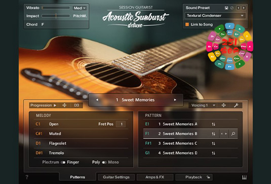 原声吉他 Session Guitarist Acoustic Sunburst Deluxe v1.0.2-251编曲网