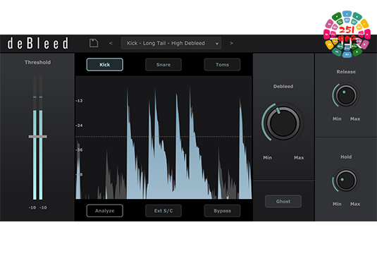铙钹渗音消除插件 THR DeBleed v1.1.0 BUBBiX Win-251编曲网