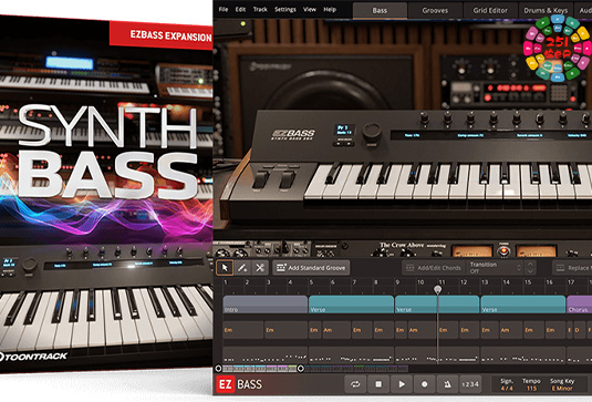 Toontrack EZBass 合成贝斯拓展 Synth Bass EBX SOUNDBANK-251编曲网