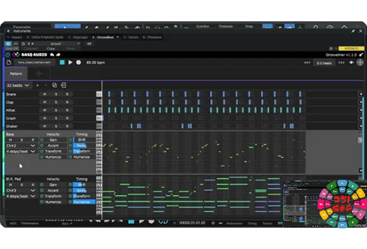 节奏MIDI音序器插件 BASQ AUDIO Grooveliner v1.5.0 R2R Win-251编曲网