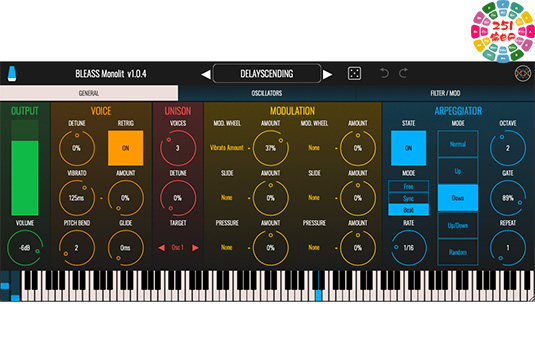 模拟单声道合成器 BLEASS Monolit v1.3.0 TC Win-251编曲网