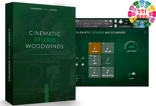 电影工作室木管 Cinematic Studio Series Woodwinds v1.3-251编曲网