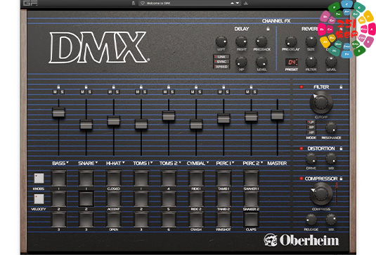 模拟鼓机合成器 GForce Software DMX v1.0.0 MacOS-MORiA-251编曲网