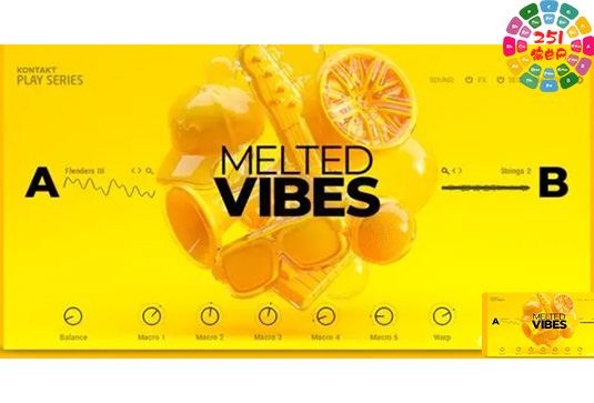 电子嘻哈综合音色 Native Instruments Play Series Melted Vibes v2.0.0-251编曲网