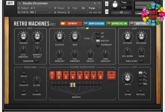 复古键盘合成 Native Instruments Retro Machines MK2 v1.3.2-251编曲网