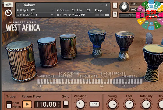 非洲鼓打击乐器 Native Instruments West Africa v1.4.1-251编曲网