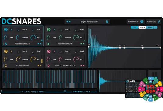 军鼓结构套件 Plugin Boutique DC Snares v1.0.2 MacOS-251编曲网