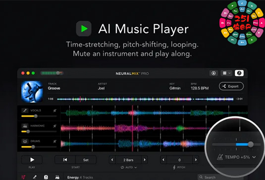 人工智能DJ音乐编辑软件 Algoriddim Neural Mix Pro v2.0.2 MacOS-251编曲网