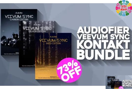 10套电影配乐音景氛围音色 Audiofier Veevum Bundle （包含Audiofier Riffendium X Veevum Astra Veevum Human Morph Sync Carbon Edition Sync Gold Edition Sync Guitarscapes Sync Mod-Tron Sync Silver Edition Synth）-251编曲网