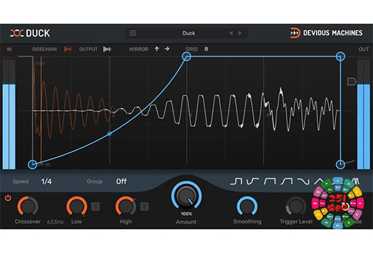 侧链闪避效果插件 Devious Machines Duck v1.3.11 MacOS-MORiA-251编曲网