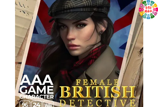 英国女侦探音效包 Epic Stock Media AAA Game Character British Female Detective-251编曲网