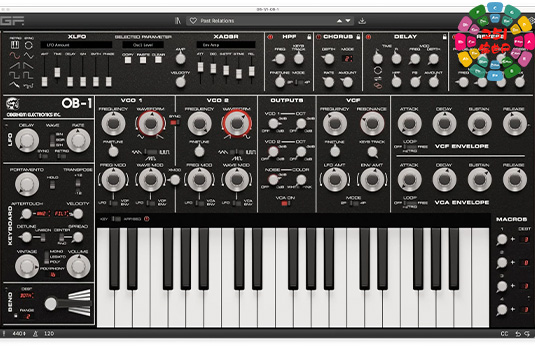 模拟合成器 GForce Oberheim OB-1 v1.0.0 R2R-251编曲网