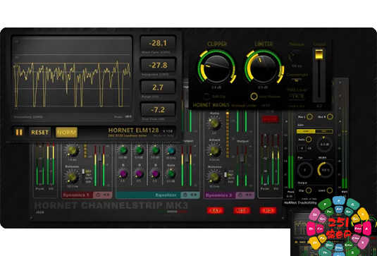 30个混音插件合集 HoRNet Plugins Bundle v2024.8 MOCHA Win （包含HoRNet Sybilla Tape MK2 Tape TheNormalizer ThirtyOne MK2 Total EQ TrackShaper TrackUtility MK2 VHS VUMeter MK4 SW34EQ MK2 Spikes Spaces MODERN MultiFreqs Multicomp Plus MK2 MBC LU Meter MK2 L3012 Bass Channel HTS9 HDS1 MK2 80Verb ADDA AnalogStage MK2 Cassette644 ChannelStrip MK3 GraffioHA2A Harmonics Pro HatefishRhyGenerator HCS1 HDD）-251编曲网