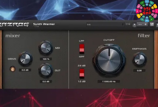 模拟单声道合成器 Kazrog Synth Warmer v1.2.2-251编曲网