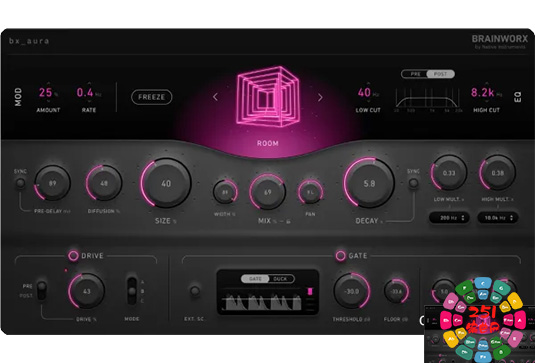 创意算法混响效果器 Plugin Alliance Brainworx bx_aura v1.0.0-251编曲网