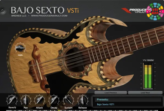 虚拟墨西哥吉他 Producers Vault Bajo Sexto VSTi v2.8.4 Win-251编曲网