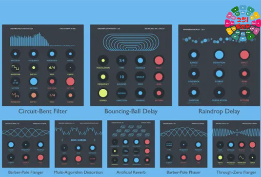 创意混音效果器合集 Sinevibes Complete Effects Bundle v2024.7 TCD Win （包括Albedo Blend v2 Corrosion v2 Dipole v2 Dispersion v2 Droplet v2 Eternal v2 Hollow Integer Luminance v2 Rerun v2 Skew Stator Switch v3 Vague Whirl v2）-251编曲网