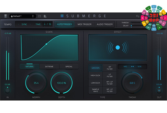 自动侧链效果插件 Slate Digital Submerge v1.0.1 R2R Win-251编曲网