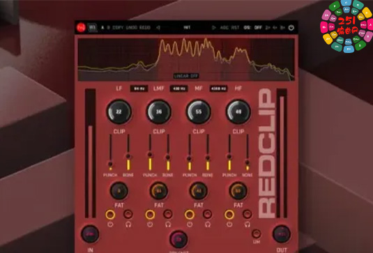 多频段削波插件 W.A. Production RedClip v1.0.0 BUBBiX Win-251编曲网