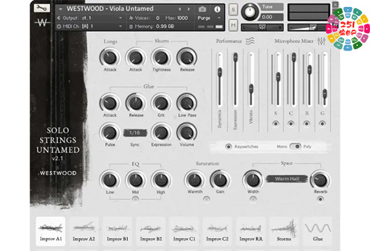 弦乐独奏 Westwood Instruments Solo Strings Untamed v2.1-251编曲网