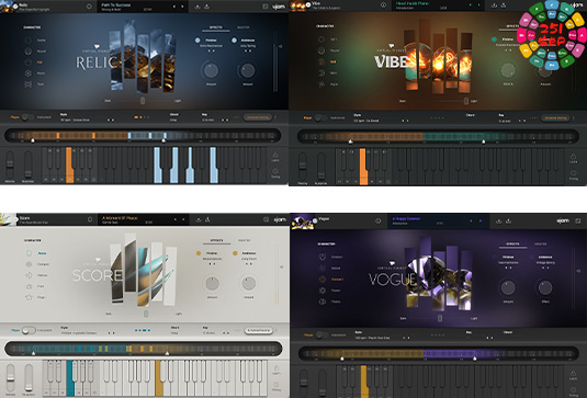 虚拟钢琴套装 uJAM Virtual Pianist Bundle v1.3.1 CE Win （包括RELIC SCORE VIBE VOGUE）-251编曲网