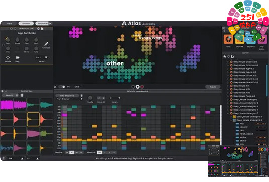 鼓机采样器管理插件 Algonaut Atlas v2.5.8 R2R Win-251编曲网