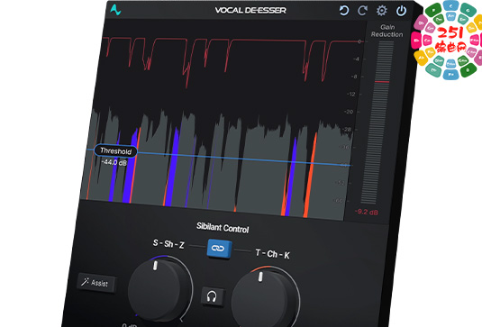 智能齿音消除器 Antares Vocal De-Esser MacOS-251编曲网