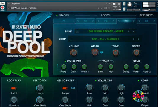 电子节奏鼓Loops音色库 In Session Audio Deep Pool-251编曲网