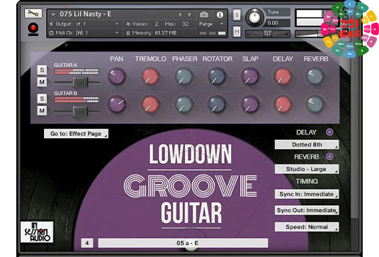 松弛律动电吉他loops音源 In Session Audio Lowdown Groove Guitar and Direct-251编曲网