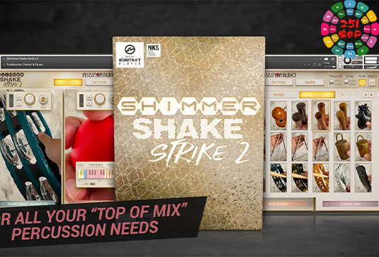 手鼓摇铃小手打击乐 In Session Audio Shimmer Shake Strike 2 + Expasnion-251编曲网