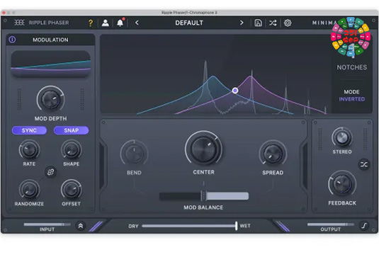 多模式相位调制插件Minimal Audio Ripple Phaser v1.0.1 MacOS-HCiSO-251编曲网