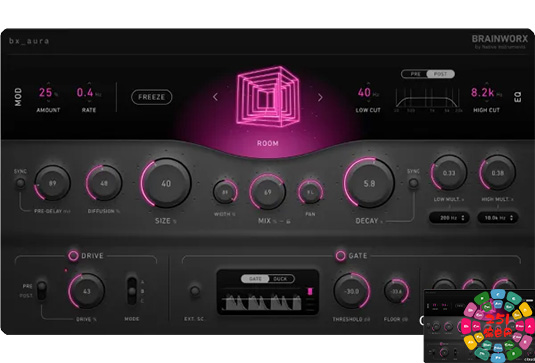 创意算法混响效果器 Plugin Alliance Brainworx bx_aura v1.0.0-251编曲网