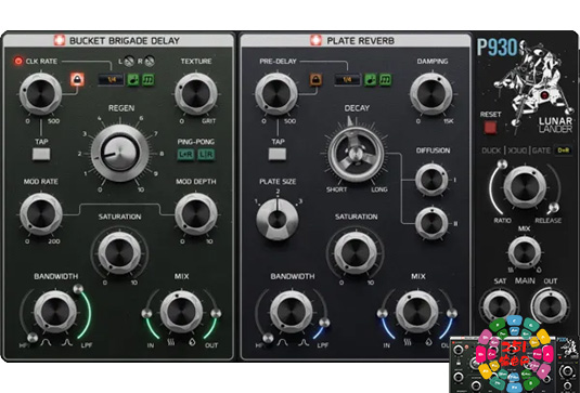 板式混响延时插件 Pulsar Modular P930 Lunar Lander v1.0.1 MacOS-MORiA-251编曲网