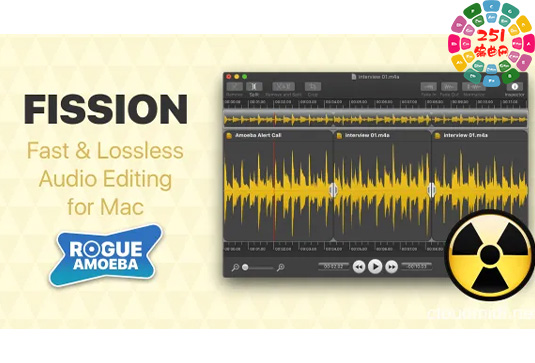音频编辑软件 Rogue Amoeba Fission v2.8.7 MacOS-251编曲网