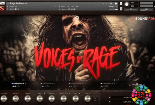 金属核人声音色 Soundiron Voices Of Rage 2-251编曲网