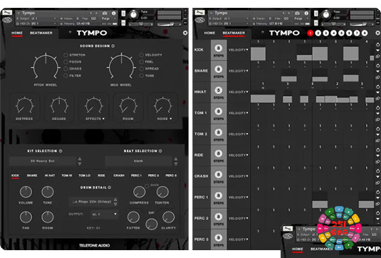 节奏鼓循环音色库 Teletone Audio Tympo v1.2.1-251编曲网