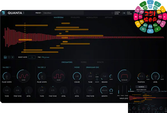 粒子合成器 Audio Damage Quanta 2 v2.1.2-251编曲网