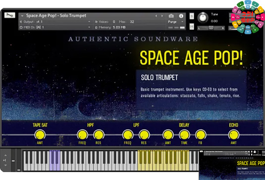 空间氛围综合音色库 Authentic Soundware Space Age Pop!-251编曲网