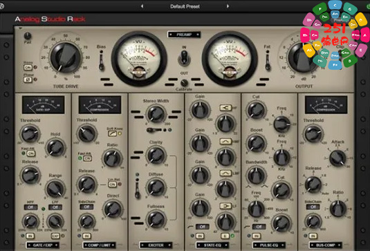 模拟通道条插件 Nomad Factory Analog Studio Rack v1.0.4.1 R2R-251编曲网