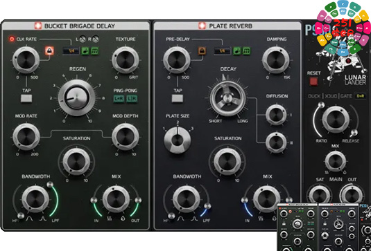 板式混响延时插件 Pulsar Modular P930 Lunar Lander v1.0.5-251编曲网