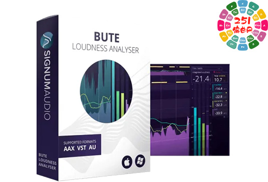 响度分析插件 Signum Audio Bute Loudness Analyser 2 Stereo & Surround v2.0.1 Win-251编曲网