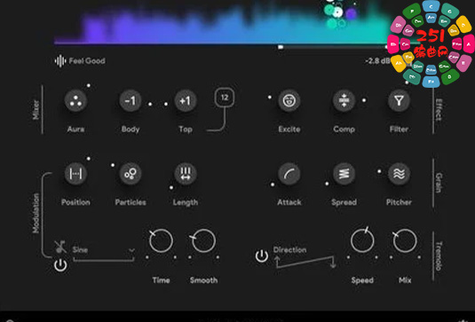 粒子合成效果器 Thenatan Aura v1.0.1 BUBBiX-251编曲网