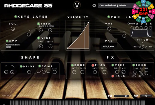 虚拟电钢琴音源 Virtuscape Audio Rhodecase88 v1.0.1-251编曲网