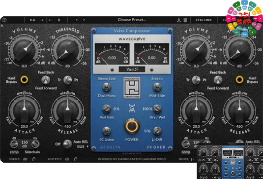 全电子管变模压缩器 Wavegrove HCL Varis v1.0.7 R2R Win-251编曲网