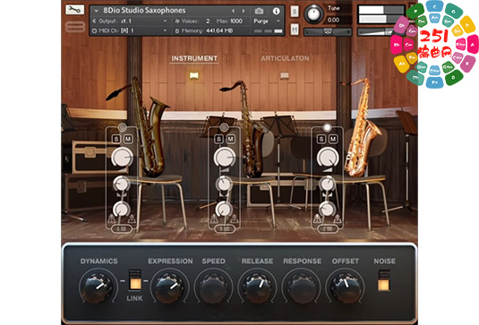 工作室萨克斯风音源 8Dio Studio Saxophones 1.2-251编曲网